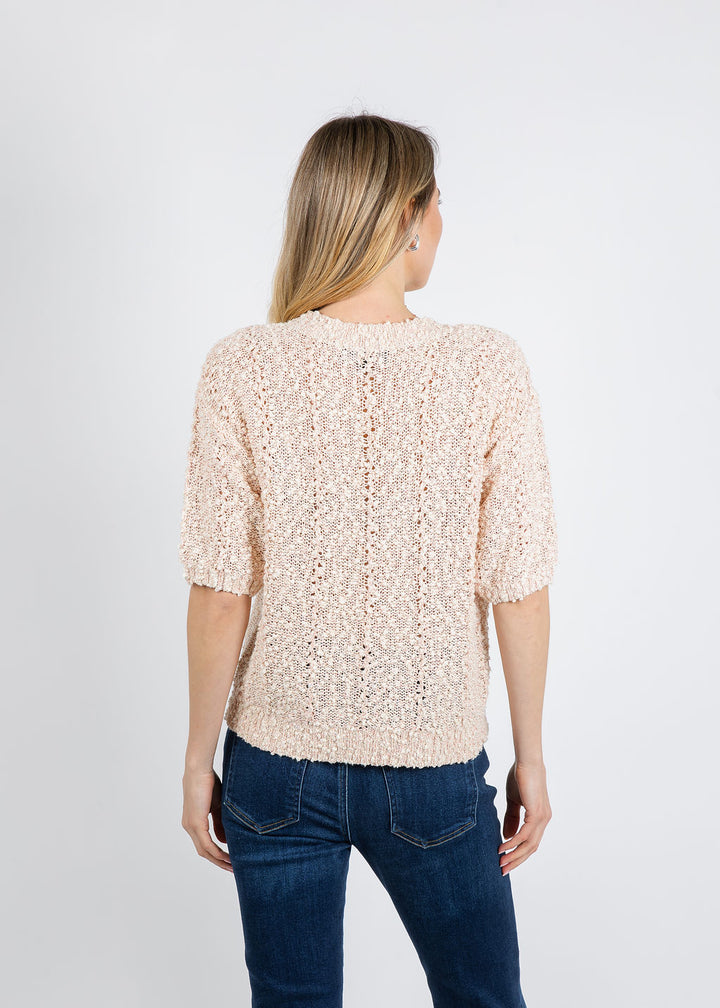 Repeat Boucle Knit Sweater in Gloss available at Barbara Katz