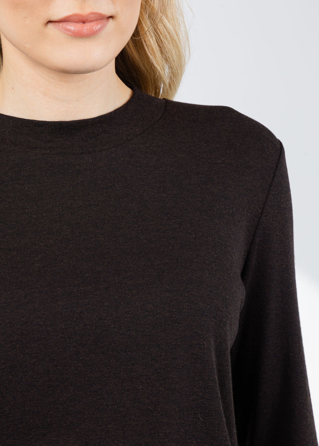 Repeat Crew Shirt in Dark Brown available at Barbara Katz