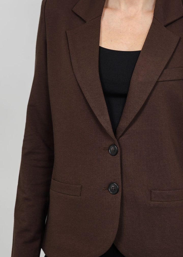 Repeat Knit Blazer in Cocoa available at Barbara Katz