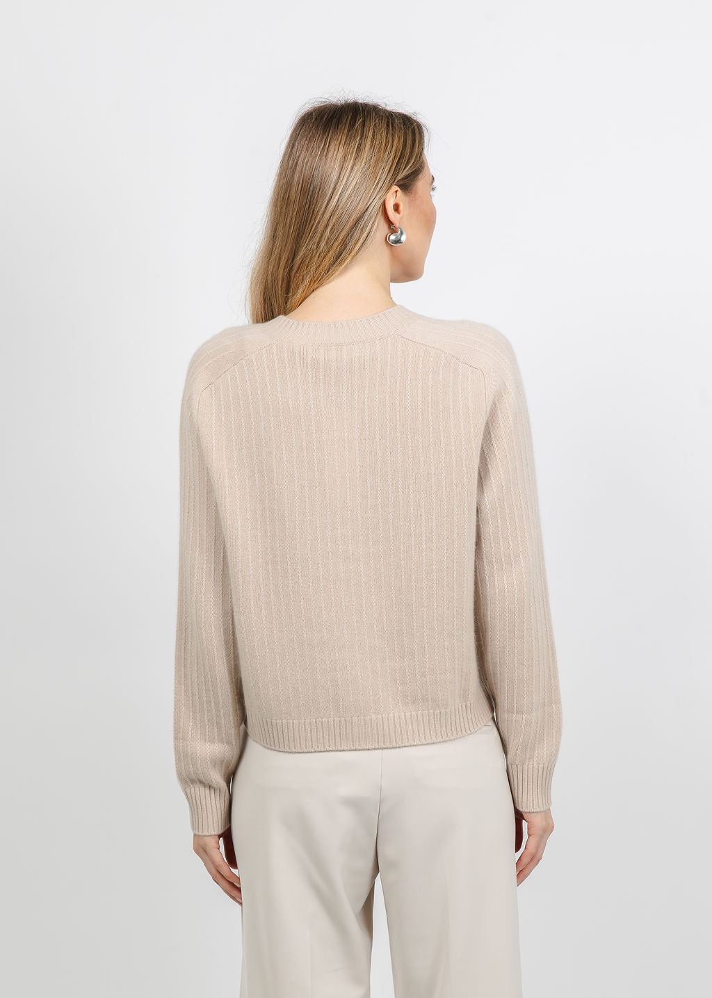 Repeat Textured Cardigan in Natural available at Barbara Katz