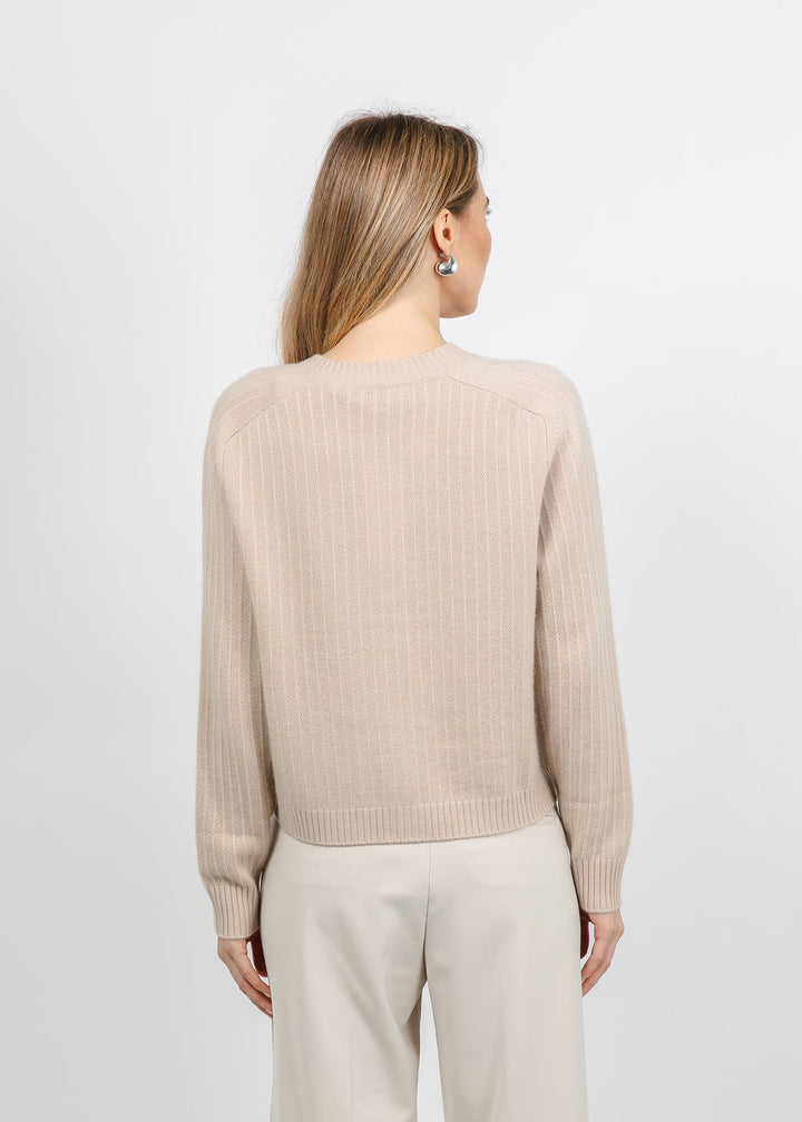 Repeat Textured Cardigan in Natural available at Barbara Katz