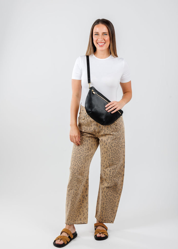 Ripley Rader Fitted T-Shirt in White paired with Citizens of Humanity Miro Relaxed Jeans in Natural Cheetah available at Barbara Katz
