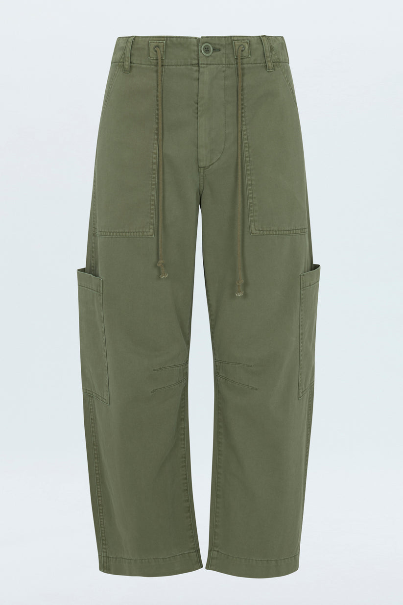 Pistola Sabrina Curved Utility Pants in Meadow available at Barbara Katz