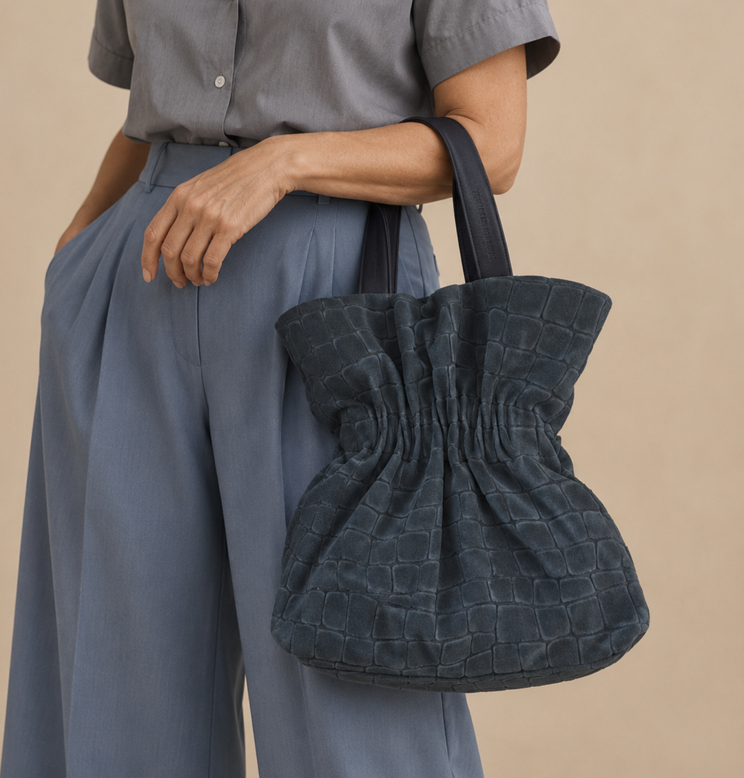 Daniella Lehavi Salina Shopper Bag in Teal Croco available at Barbara Katz