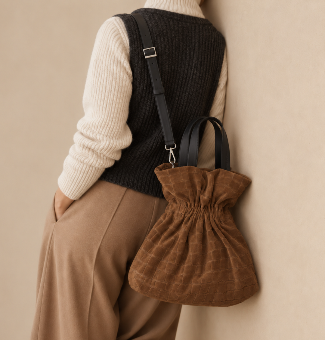 Daniella Lehavi Salina Shopper Bag in Brown Croco available at Barbara Katz
