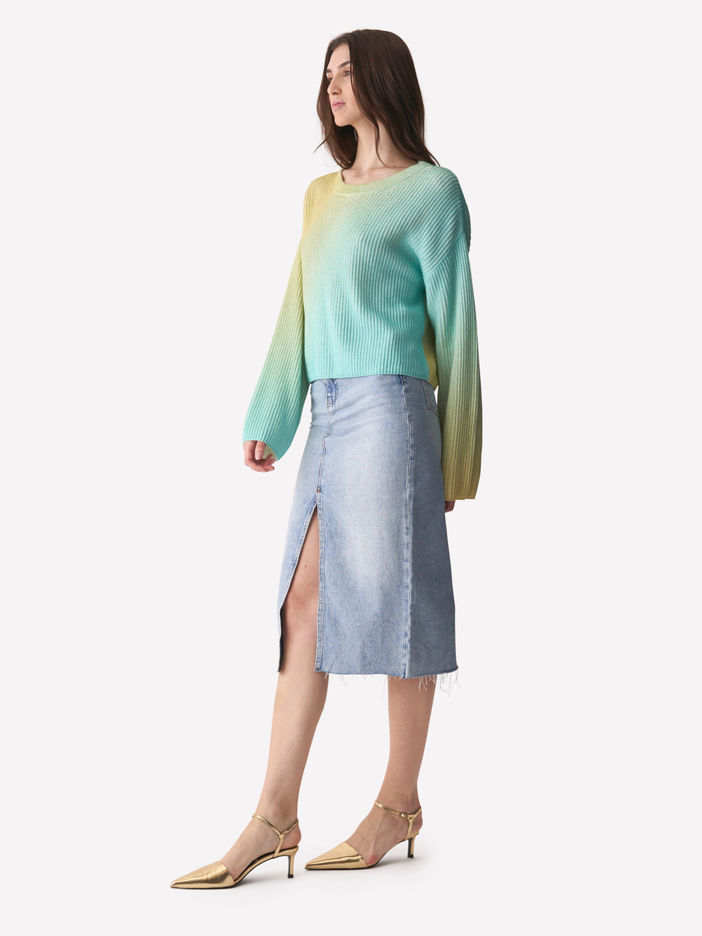 Brodie Sevan Shadow Scoop - Yellow Print/Angel Blue