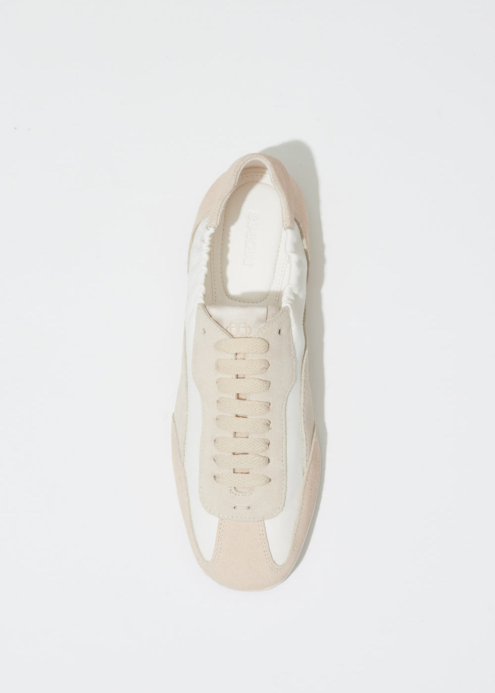 Simkhai Georgie Leather Combo Sneakers in Cream available at Barbara Katz