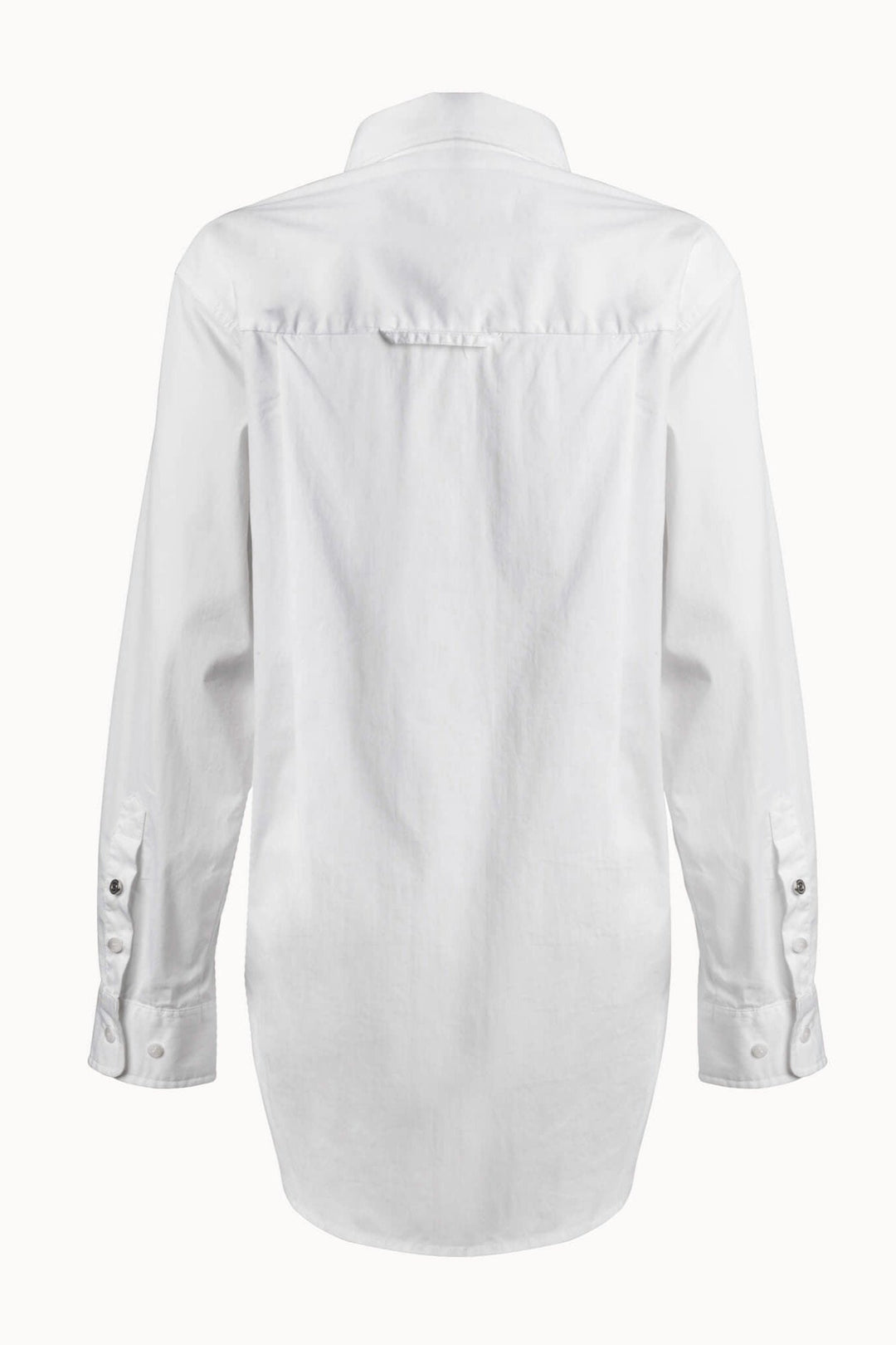 Adroit Atelier Kean Boyfriend Solid Button Down Shirt in White available at Barbara Katz