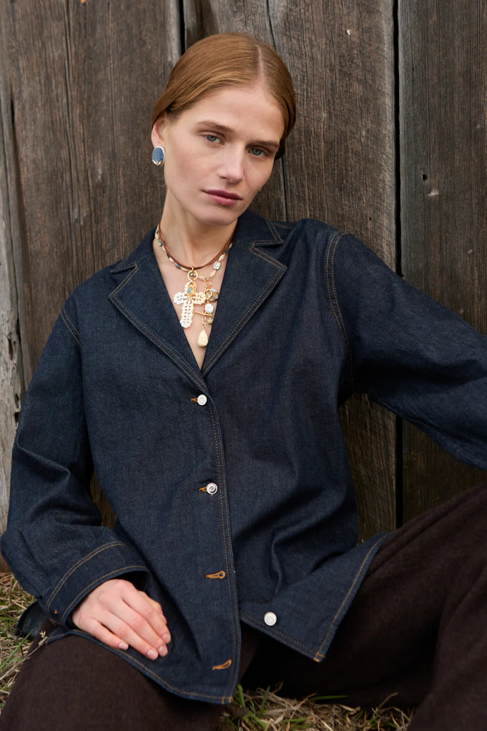 Chan Luu Lori Abalone Mix Necklace available at Barbara Katz