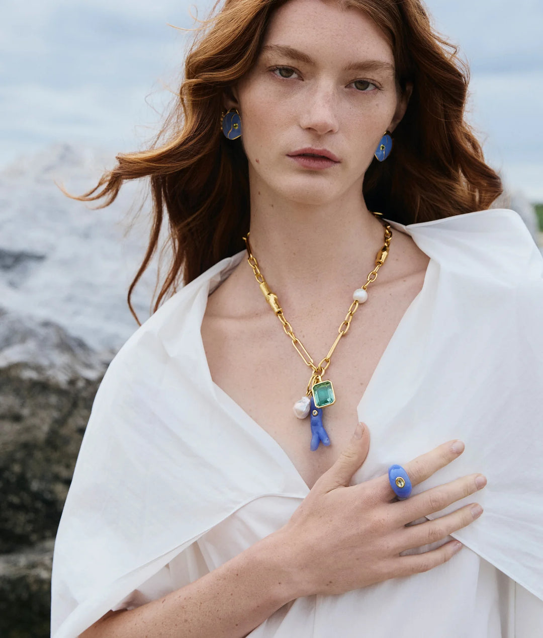 Lizzie Fortunato Pacific Reef Necklace in Multi available at Barbara Katz