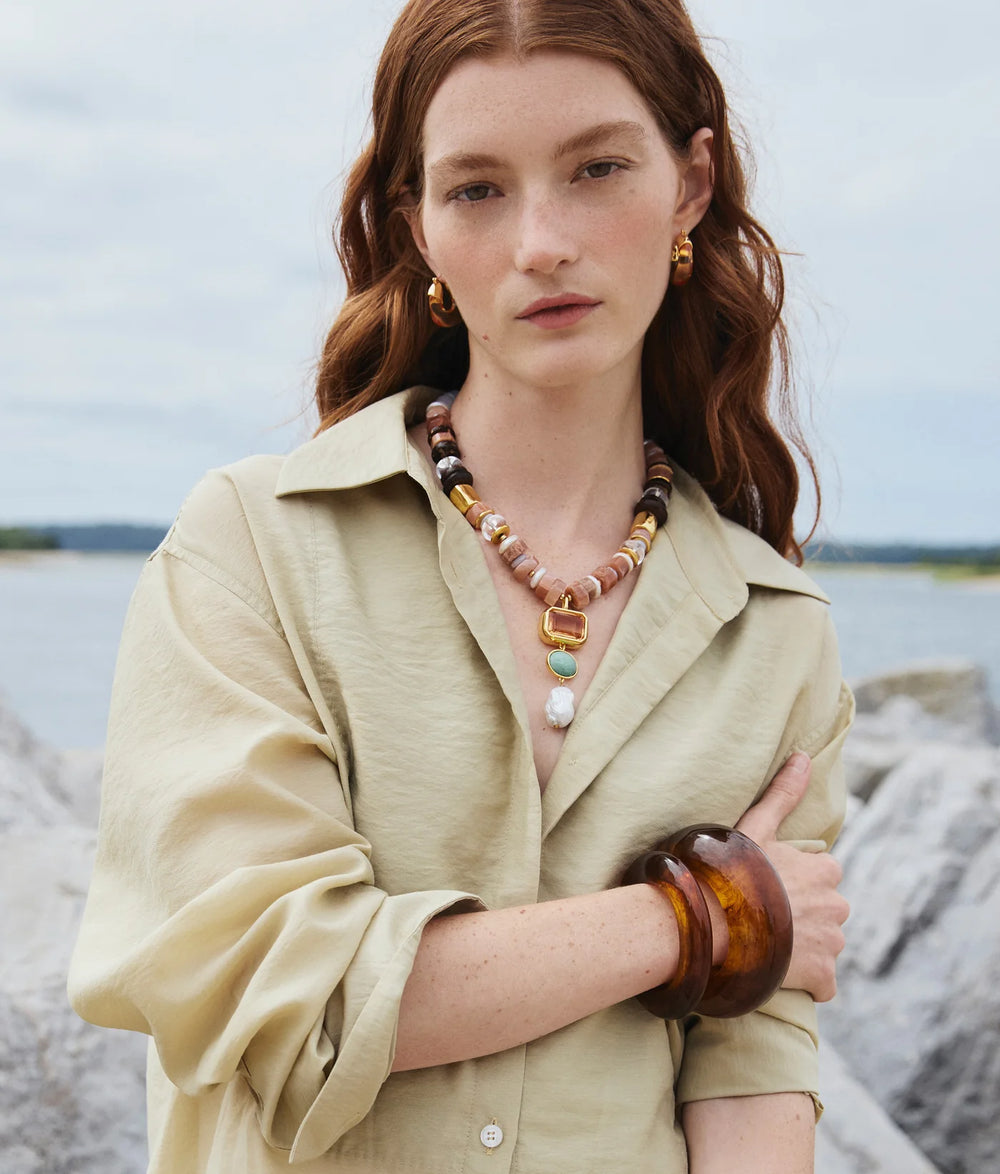 Lizzie Fortunato Capri Necklace in Dusk available at Barbara Katz