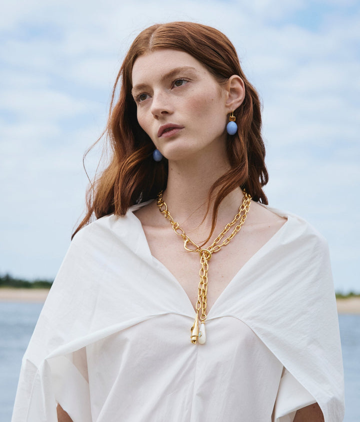 Lizzie Fortunato Spiral Shell Necklace available at Barbara Katz