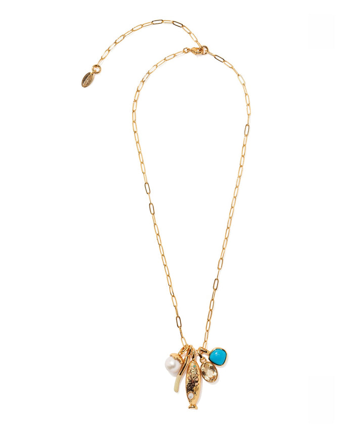 Lizzie Fortunato Sardina Charm Necklace available at Barbara Katz