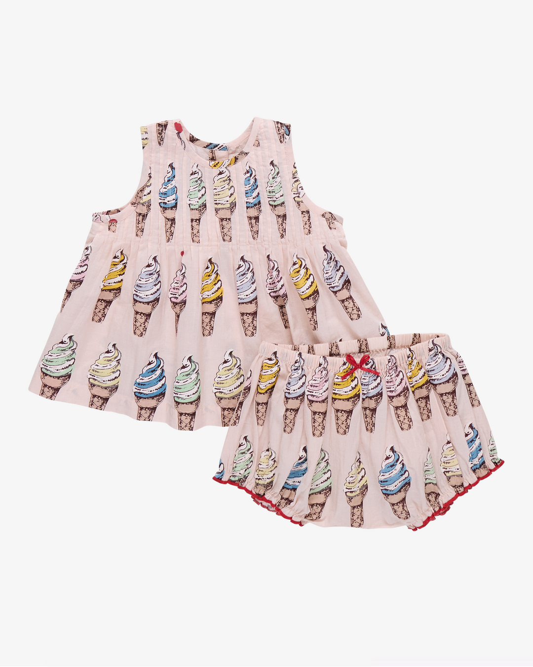 Pink Chicken Baby Girls Jaipure 2-Piece Set - Pink Soft Serve available at Barbara Katz