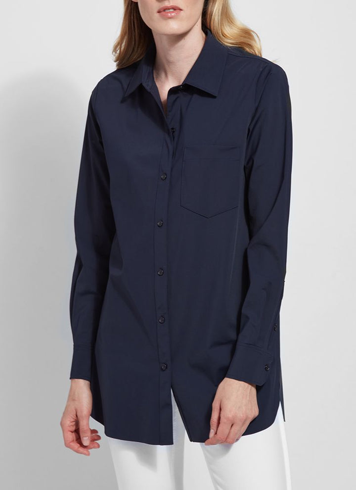 Schiffer Tech Button Down - Navy