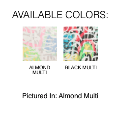 Kinross Graffiti Print Scarf available at Barbara Katz