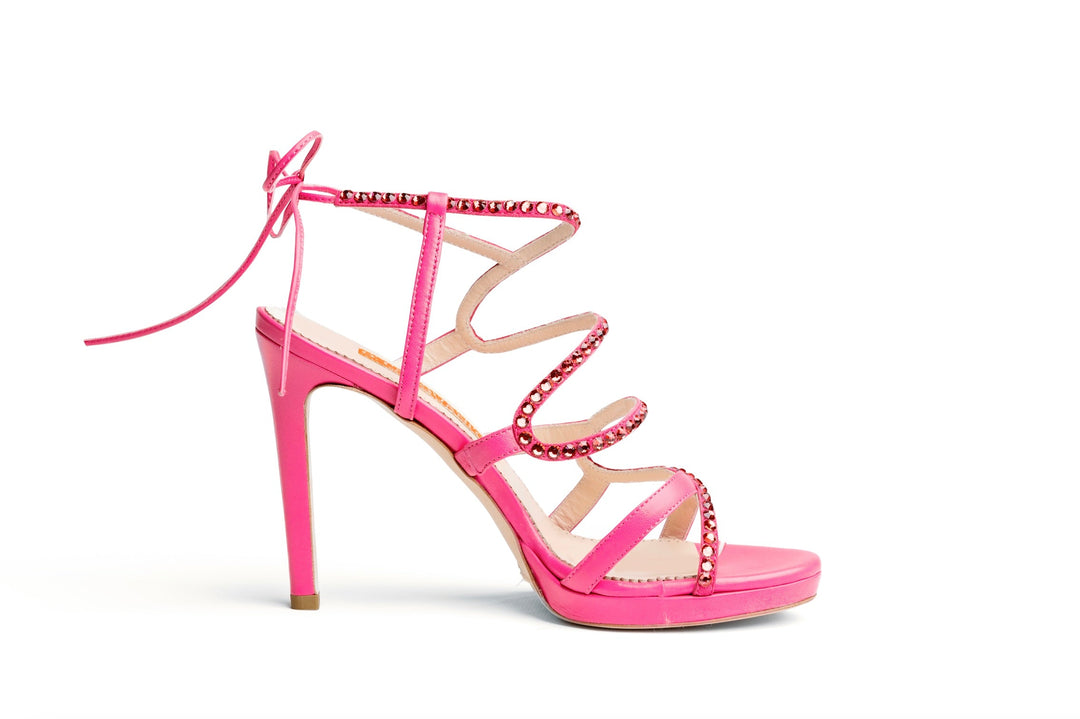 D. Lacquaniti Giuliana Heeled Sandals - Pink