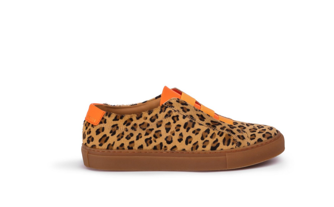 D. Lacquaniti Gia Slip-On Shoes - Cheetah Print