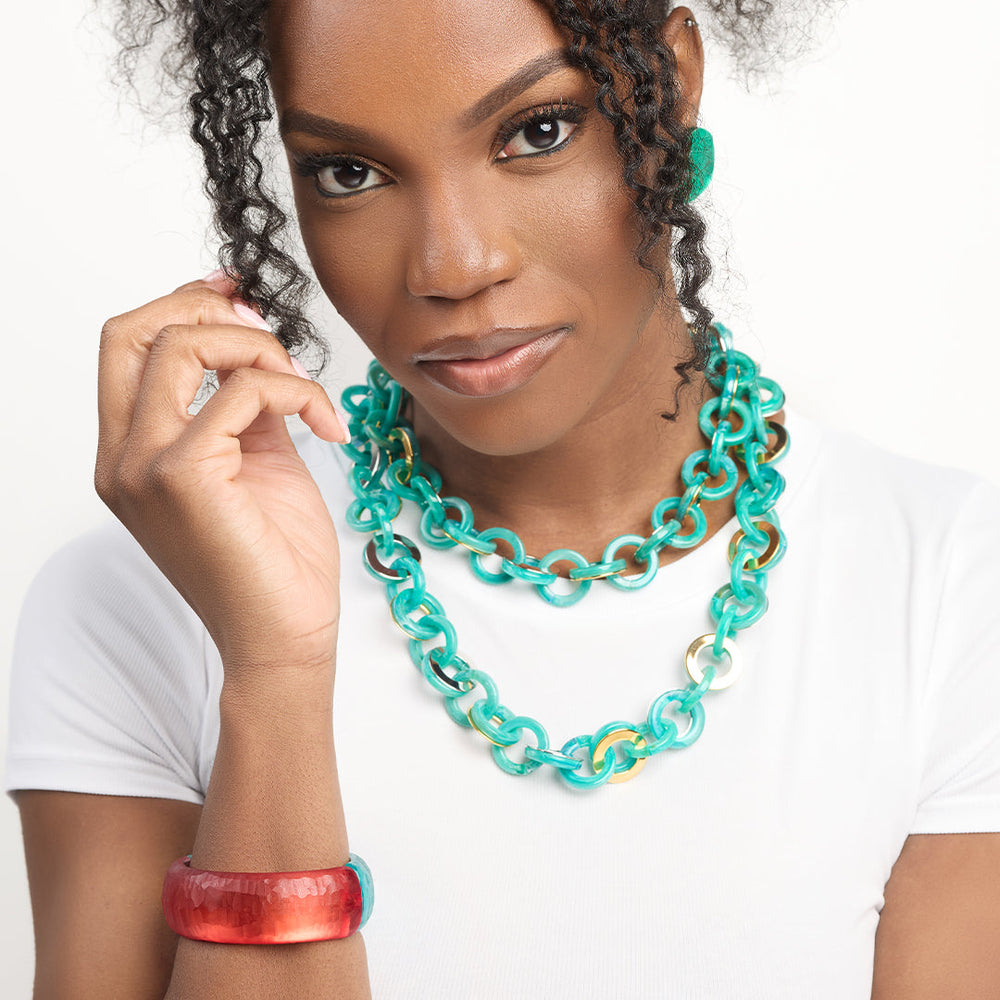 PONO Sea Chain Necklace Sardinia Sea available at Barbara Katz
