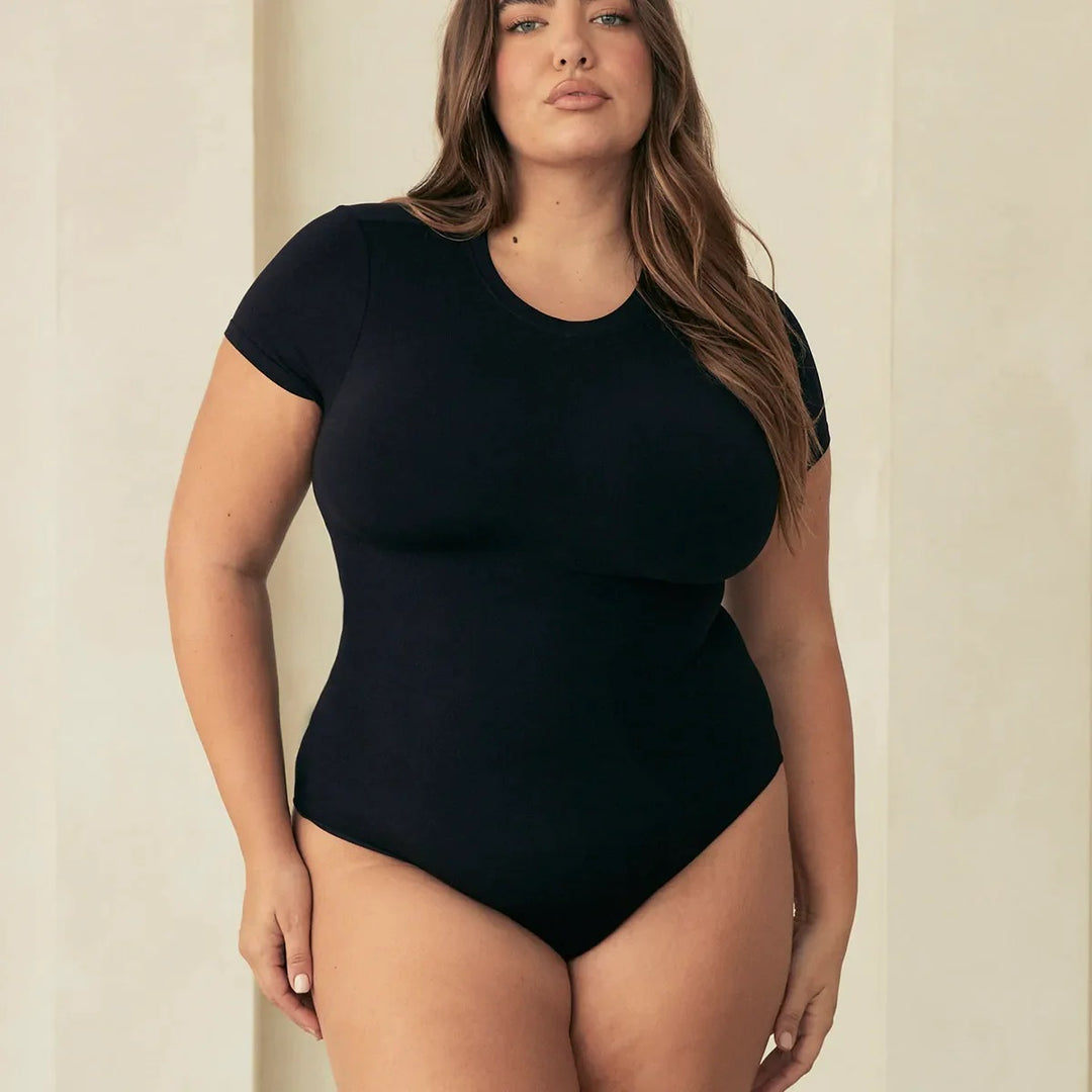 EVERYDAY SEAMLESS SHAPING-Open-Bust Mid-Thigh Bodysuit by Spanx Online, THE ICONIC