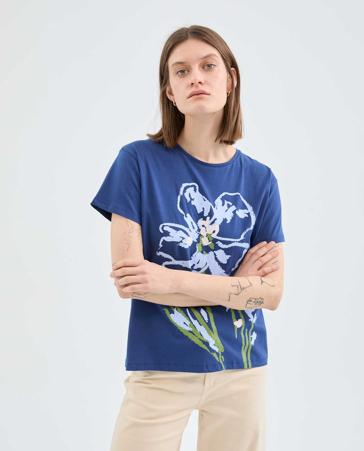 Short Sleeve Flower Tee