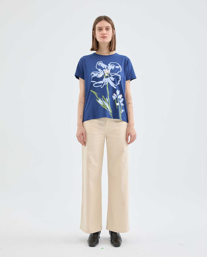 Short Sleeve Flower Tee