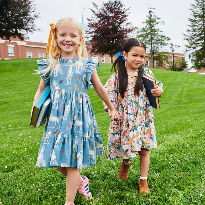 Pink Chicken Girls Jennifer Dress in Unicorn Field available at Barbara Katz