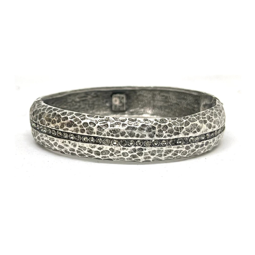 Tat2 Silver Medium Bastone Bangle 