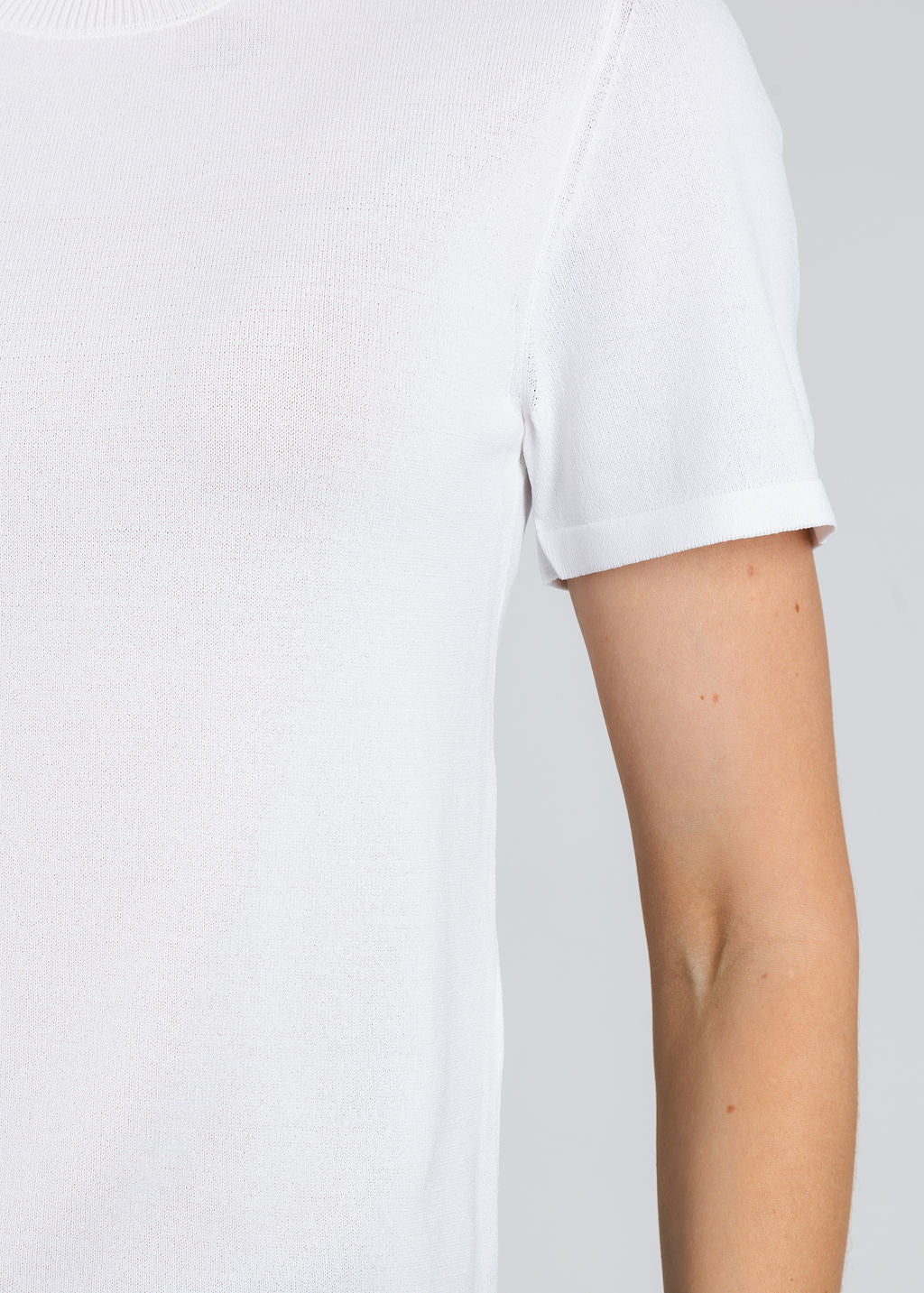 Simkhai Devon Knit Tee - White – Barbara Katz