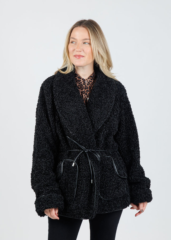 Kimia Tie Waist Jacket - Black