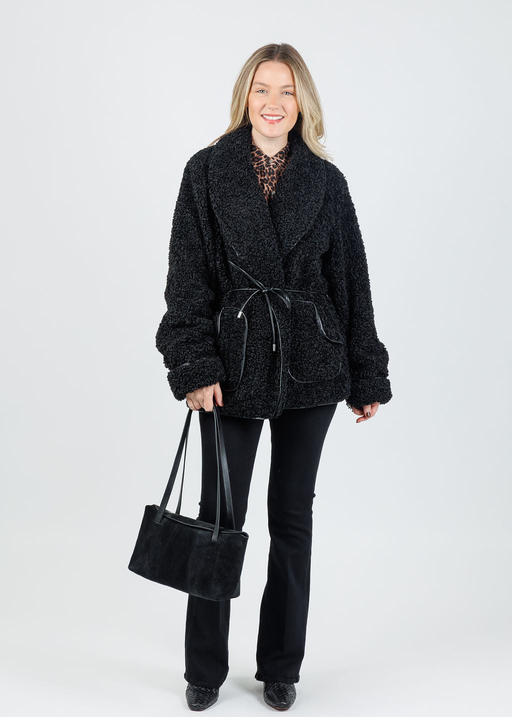 Kimia Tie Waist Jacket - Black