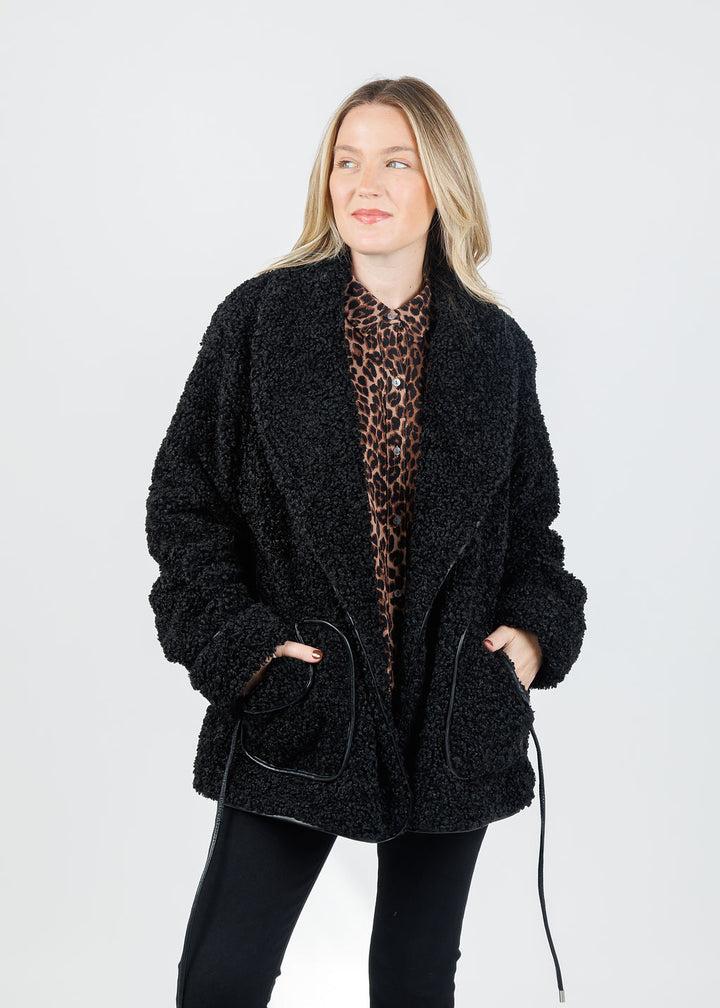 Kimia Tie Waist Jacket - Black