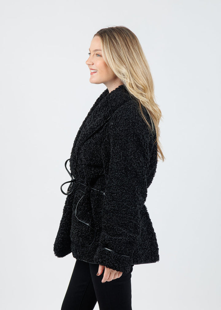 Kimia Tie Waist Jacket - Black