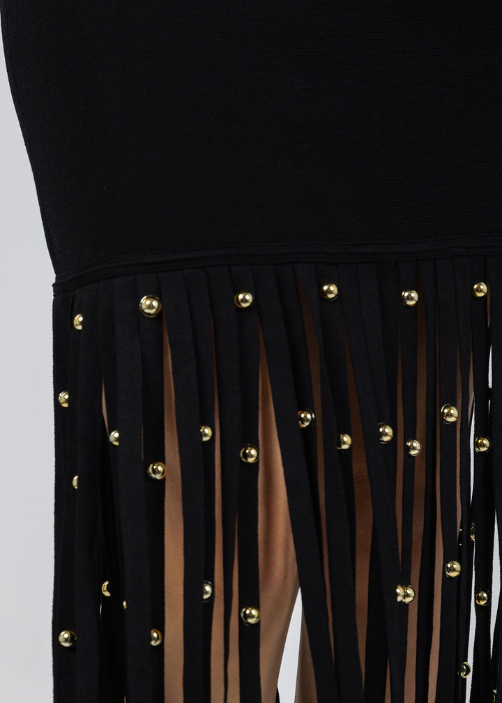 Simkhai Melva Midi Skirt in Black available at Barbara Katz