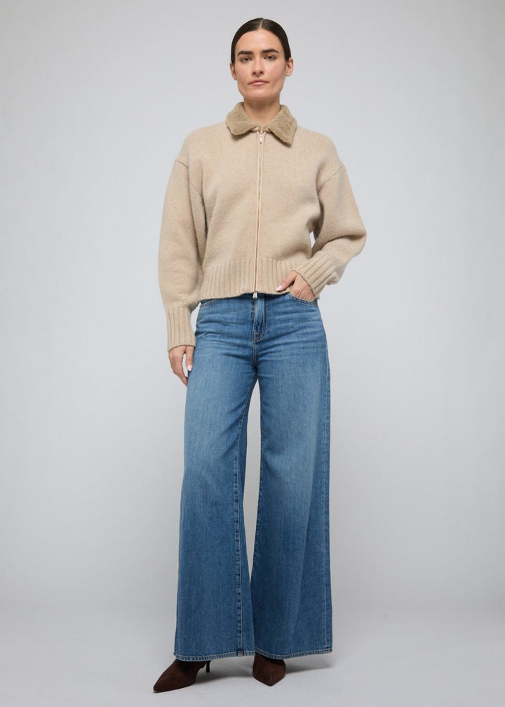 Simkhai Zorina Cardigan in Taupe available at Barbara Katz