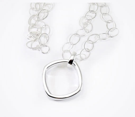 Simon Sebbag Long Chain Link Pendant Necklace