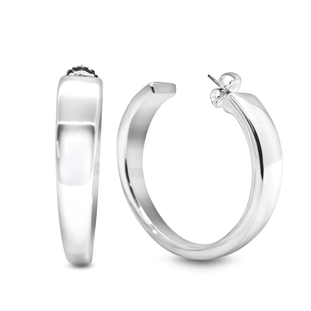 Simon Sebbag Sterling Silver Graduated Hoop