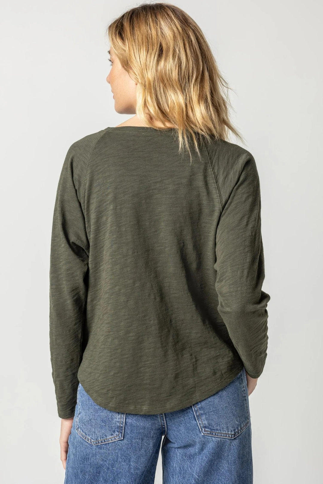 Slub Boatneck Tee - Loden