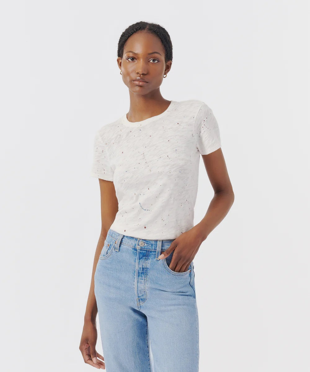 Slub Jersey Splat SS Tee - Chalk Multi