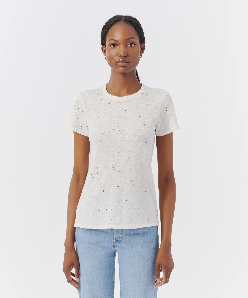 Slub Jersey Splat SS Tee - Chalk Multi