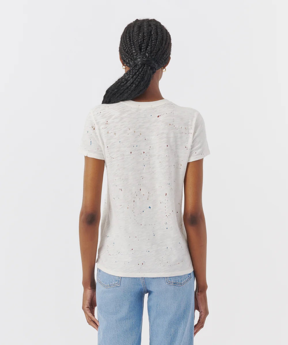 Slub Jersey Splat SS Tee - Chalk Multi