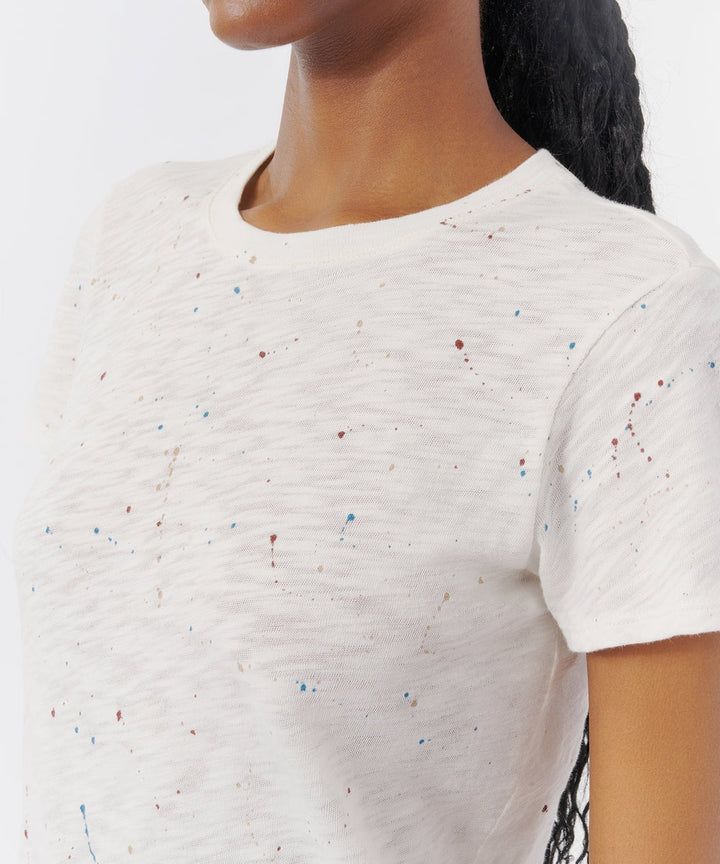 Slub Jersey Splat SS Tee - Chalk Multi