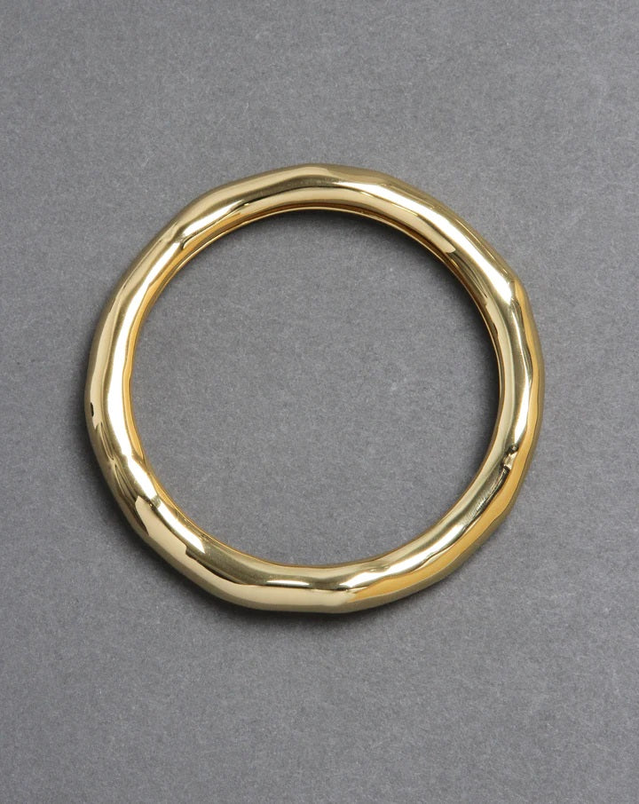 Small Molten Bangle Bracelet - Gold