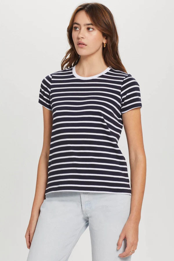 Small Stripe Jersey Boy Tee