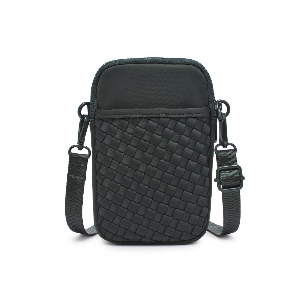 Sol and Selene Divide & Conquer Woven Crossbody Bag in Olive available at Barbara Katz