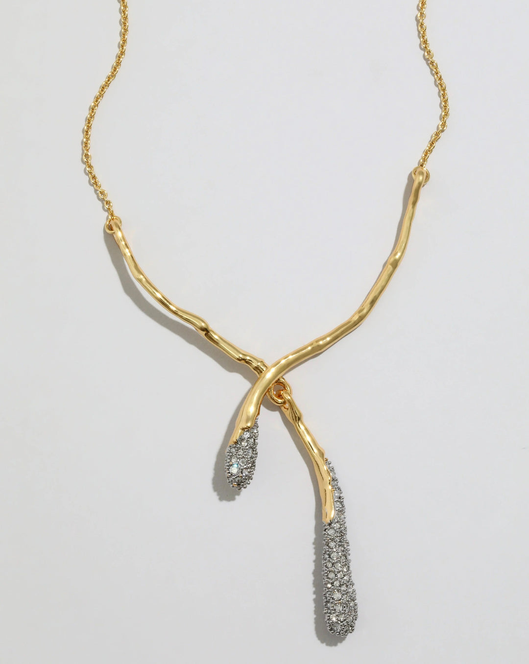 Solanales Gold Cascade Necklace 