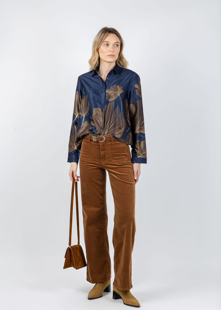 Spanner/Gaby Floral Blouse in Navy available at Barbara Katz