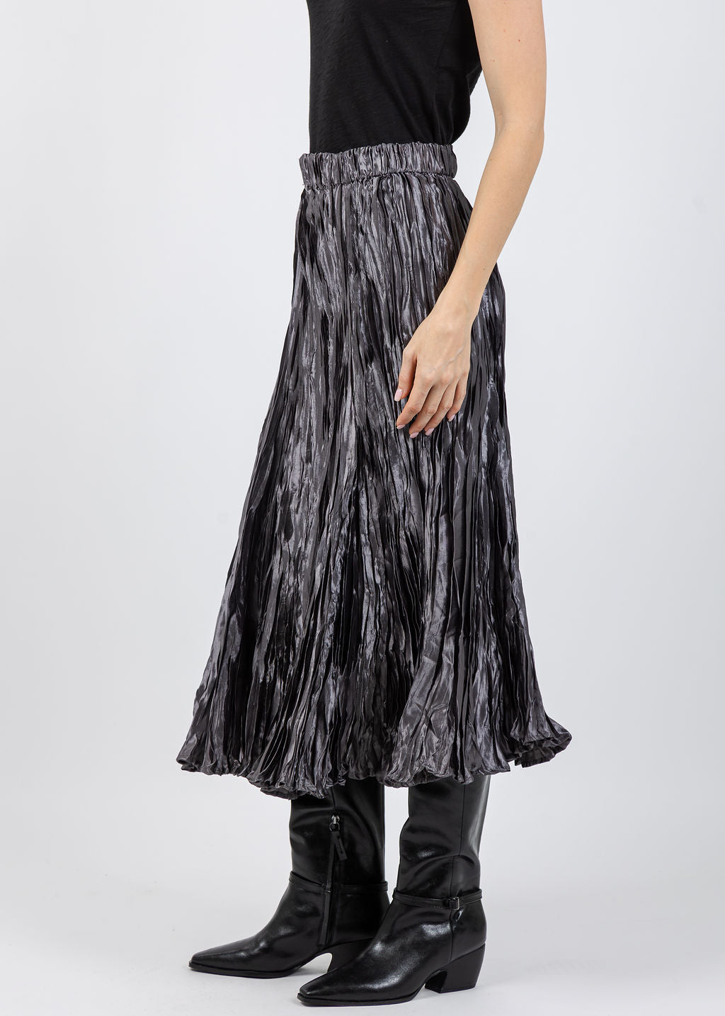 Spanner/Gaby Isla Skirt in Gunmetal available at Barbara Katz