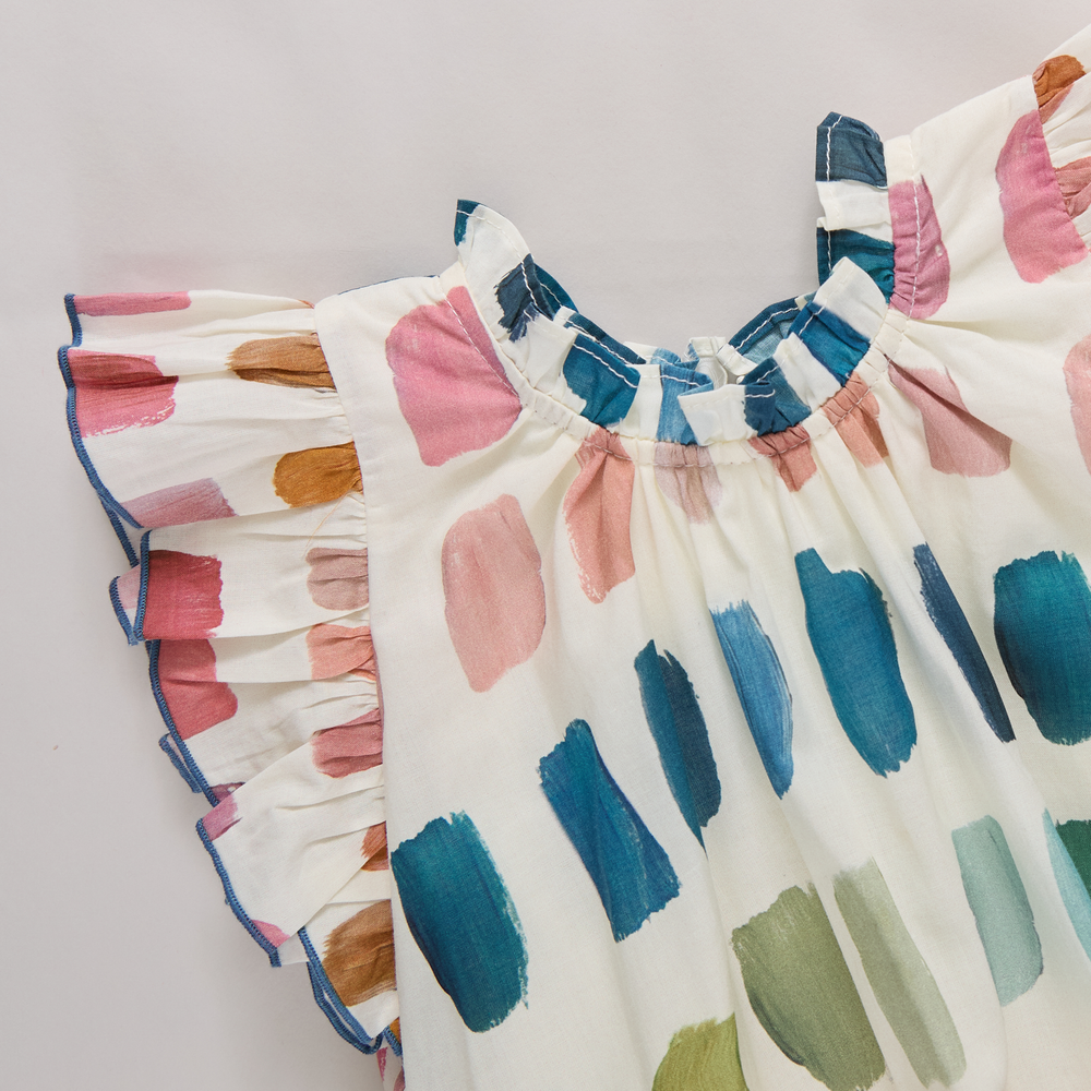 Pink Chicken Girls Harper Dress - Paint Swatches available at Barbara Katz