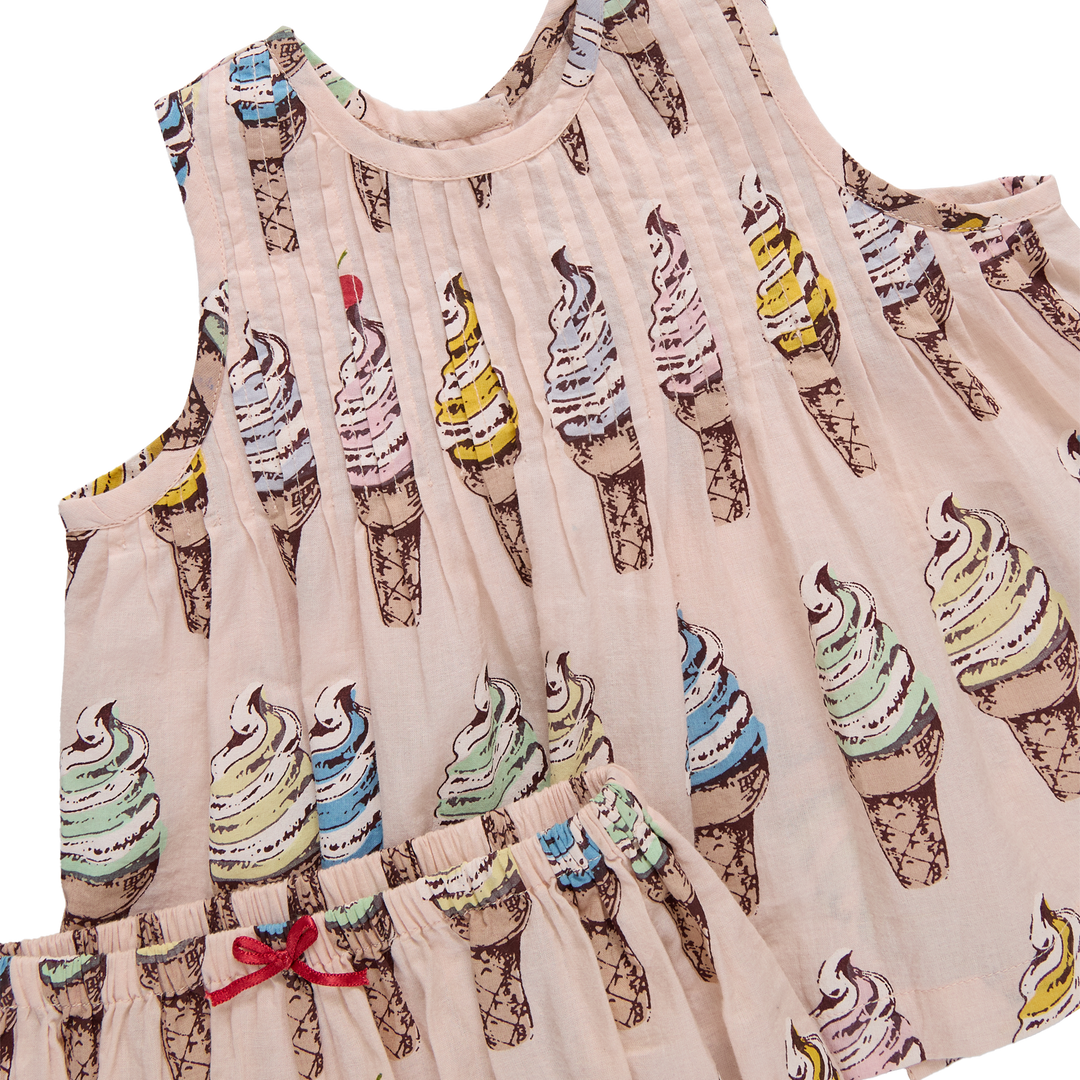 Pink Chicken Baby Girls Jaipure 2-Piece Set - Pink Soft Serve available at Barbara Katz